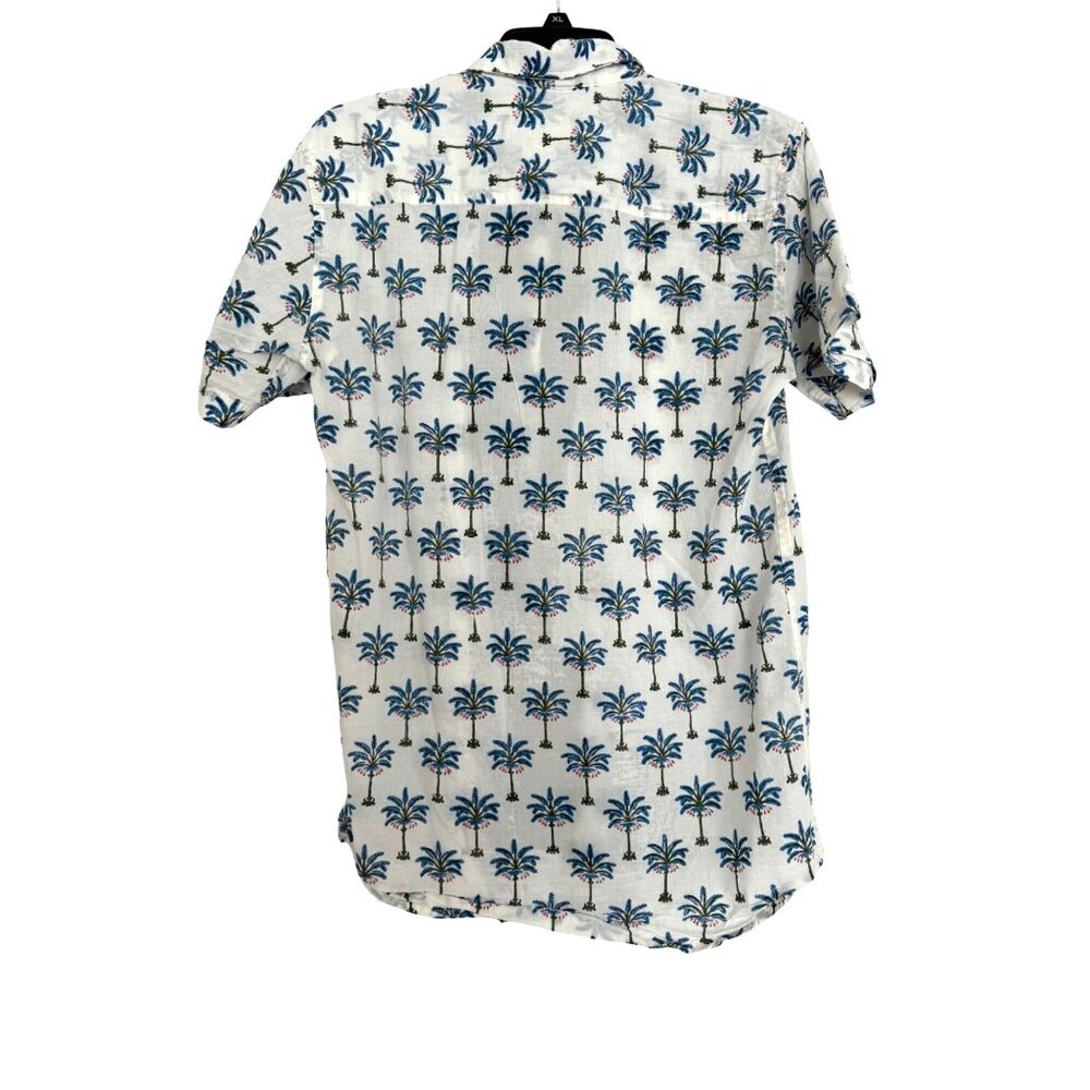 Mens Block Printed Button Front Short Sleeve - image 2
